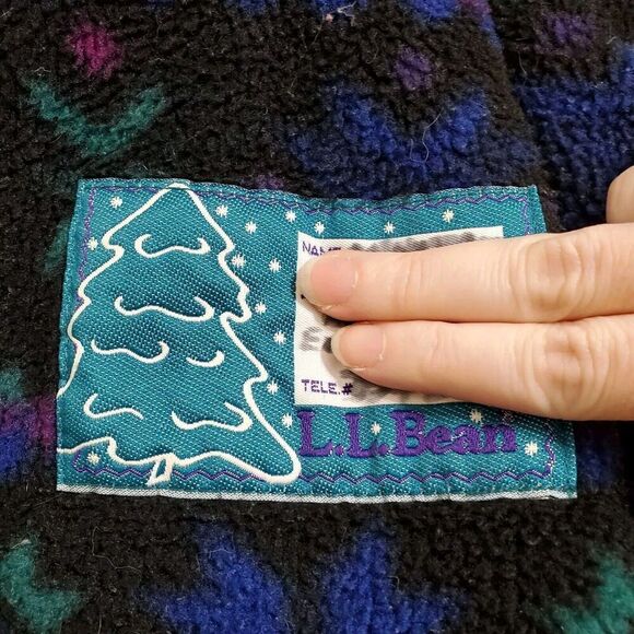 Vintage 90s L.L. Bean Warm Up Jacket Size Youth Large Fleece Winter USA Made - Picture 8 of 13